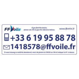 Lot de 7 étiquettes KITEBOARD (2 board et 5 ailes)