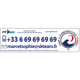 Lot de 10 étiquettes Kiteboard personnalisées