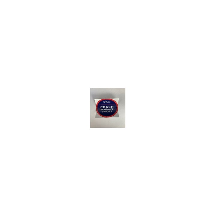 Autocollant promo Coach Plaisance rond 10cm par 10