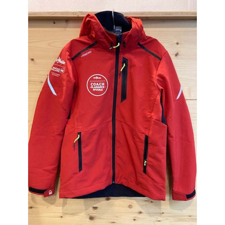 Veste softshell Coach Plaisance Rouge