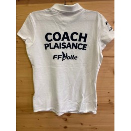 Polo Coach Plaisance Blanc Femme