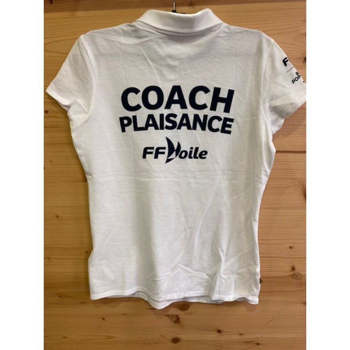 Polo Coach Plaisance Blanc Femme