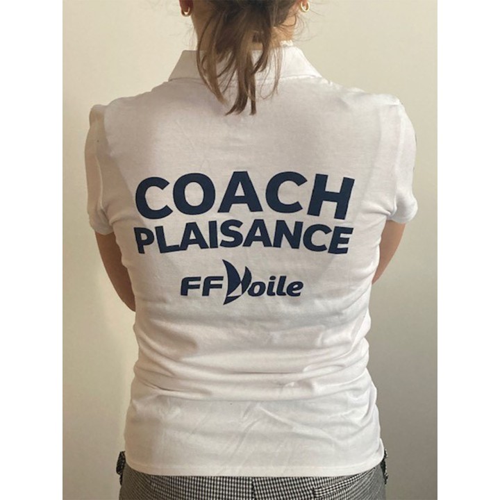 Polo Coach Plaisance Blanc Femme