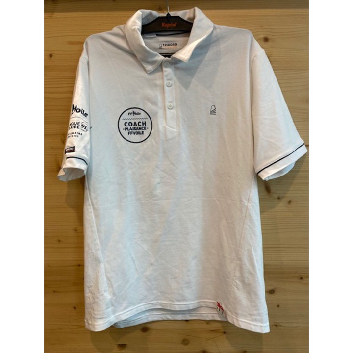 Polo Coach Plaisance Blanc Homme