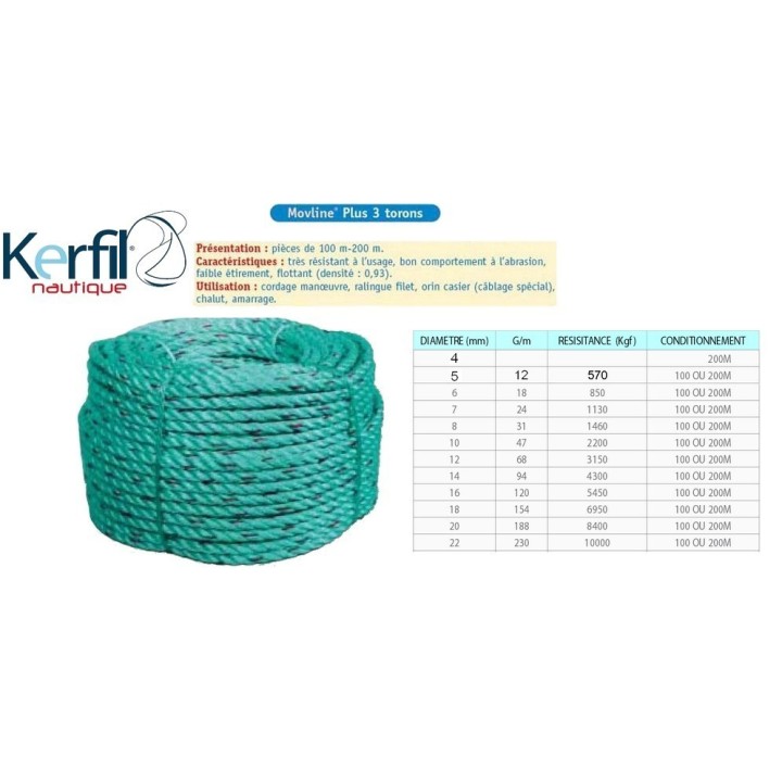 Cordage Movline flottant