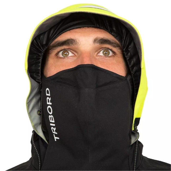 Veste de quart Homme Gamme 900 noir siglée FFVoile