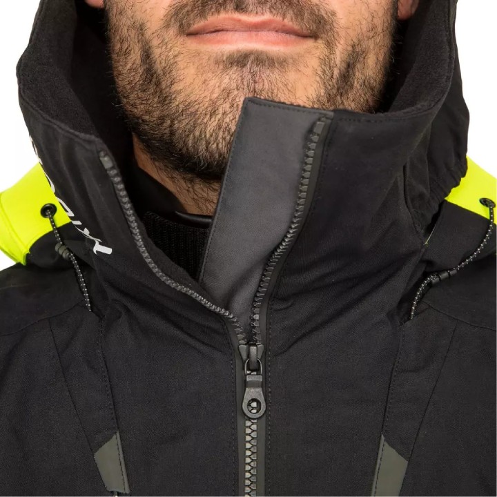 Vareuse de quart Homme Gamme 900 noir siglée FFVoile