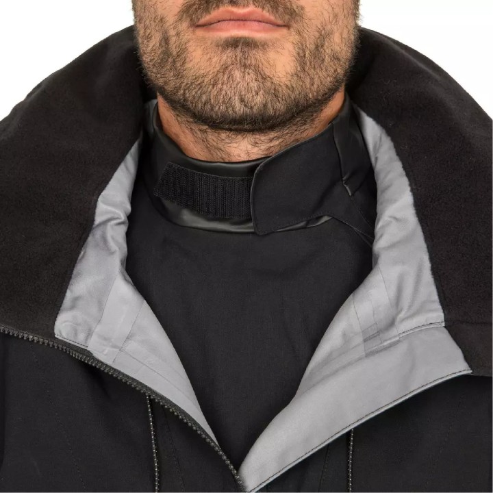Vareuse de quart Homme Gamme 900 noir siglée FFVoile