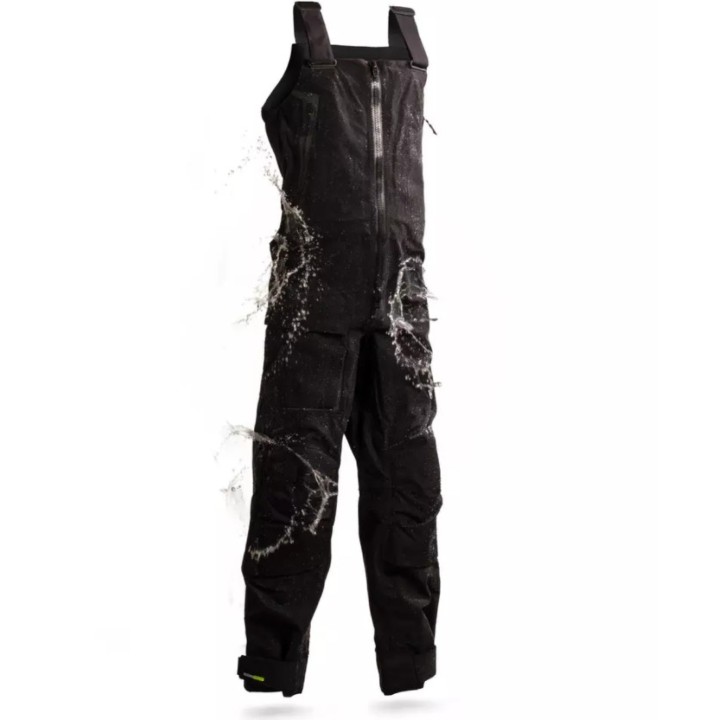 Salopette de quart Homme Gamme 900 noir siglée FFVoile