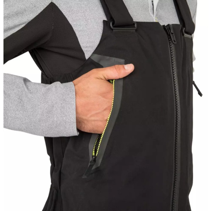 Salopette de quart Homme Gamme 900 noir siglée FFVoile