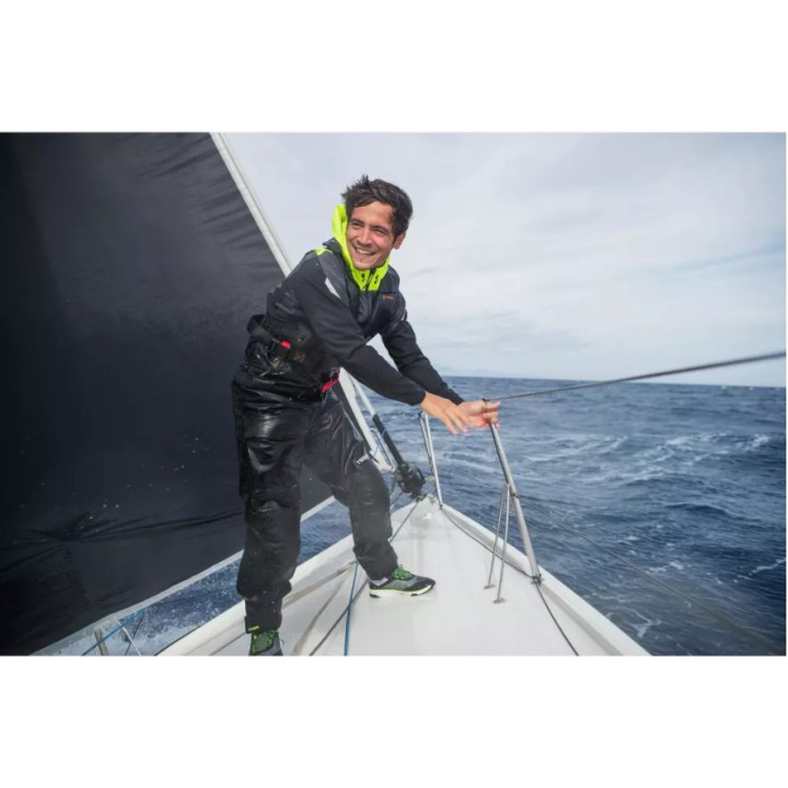 Salopette de quart Homme Gamme 900 noir siglée FFVoile