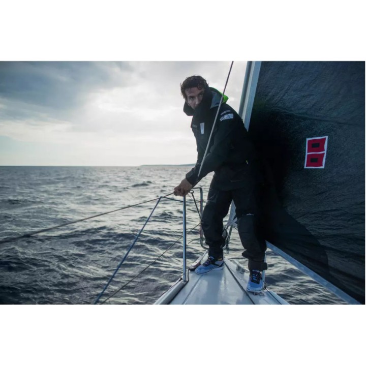 Salopette de quart Homme Gamme 900 noir siglée FFVoile