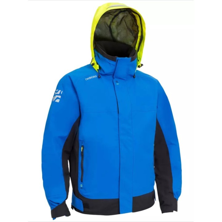 Blouson Homme Gamme 500 bleu/jaune siglé FFVoile