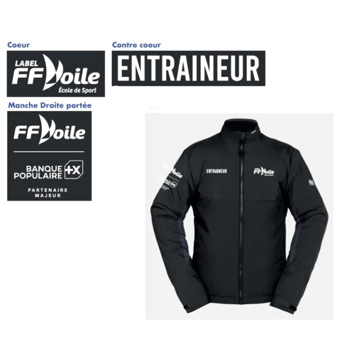 Veste Doublée Entraineur Noire