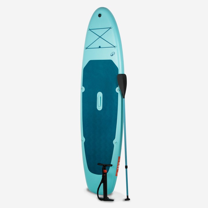 Pack Stand up paddle gonflable 10'6 ,1 ou 2 personnes (jusqu'à 130 kg)- 100 Bleu