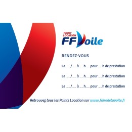 Lot de 100 Cartes de rendez-vous